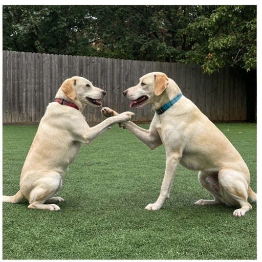 Herding dog in action